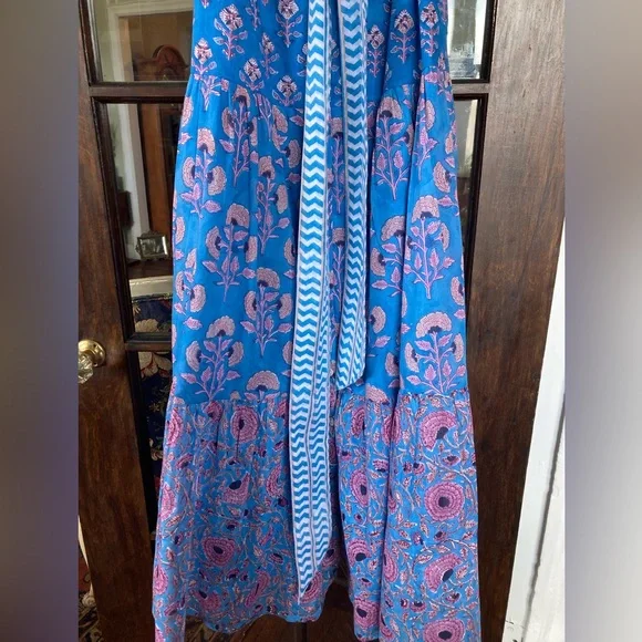 Oliphant blue printed maxi dress - Picture 3 of 6